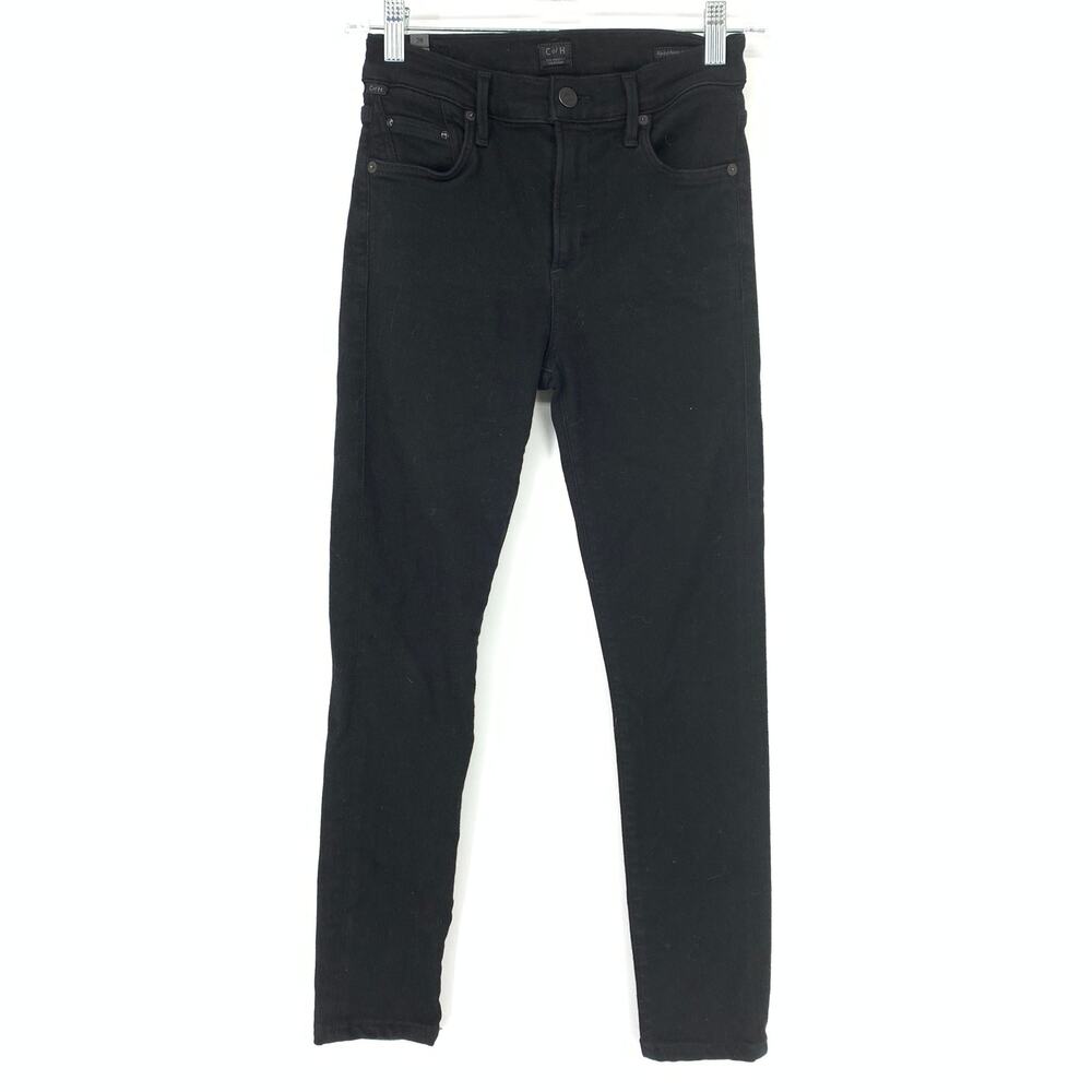 Citizens of Humanity Women's Size 26P High Rise Skinny Rocket Jeans Black